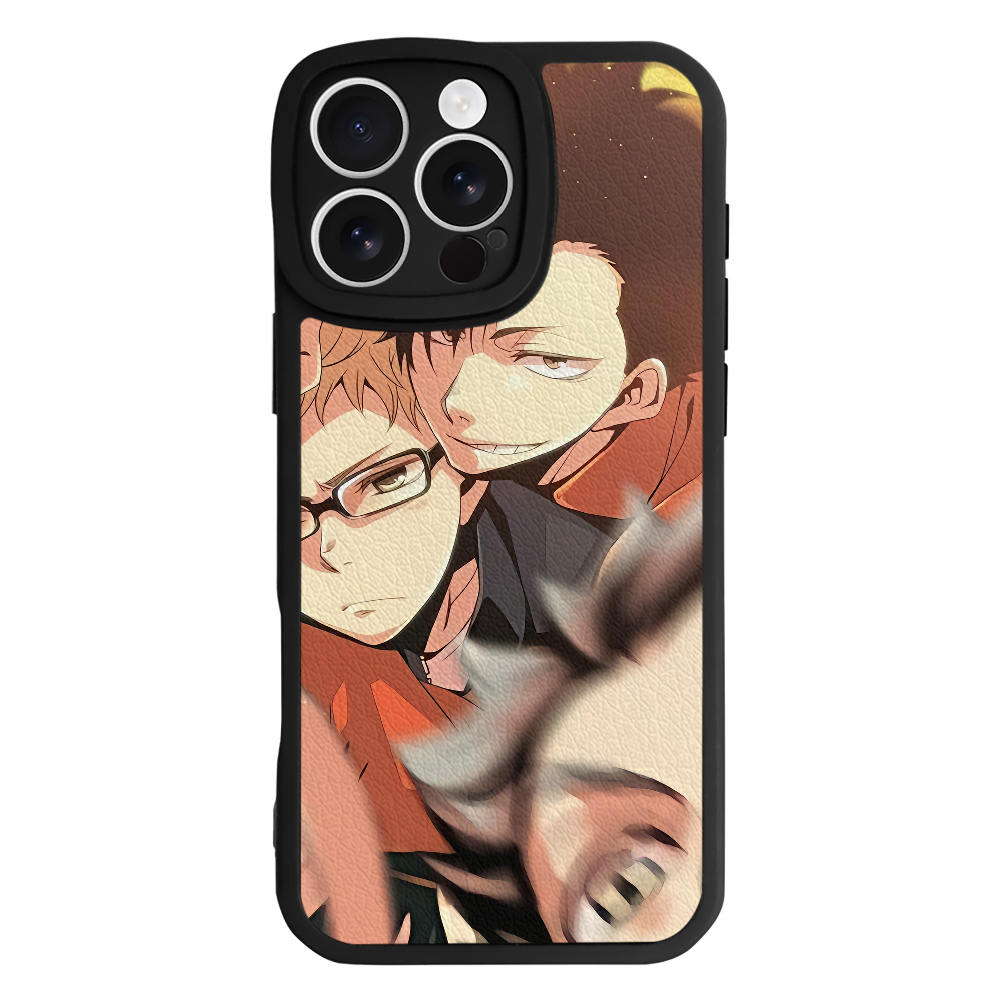 （画像用） ハイキュー!! Haikyu!! 【iPhone 16シリーズ対応】シリコンスマホケース（レザー調） 材質：シリコン